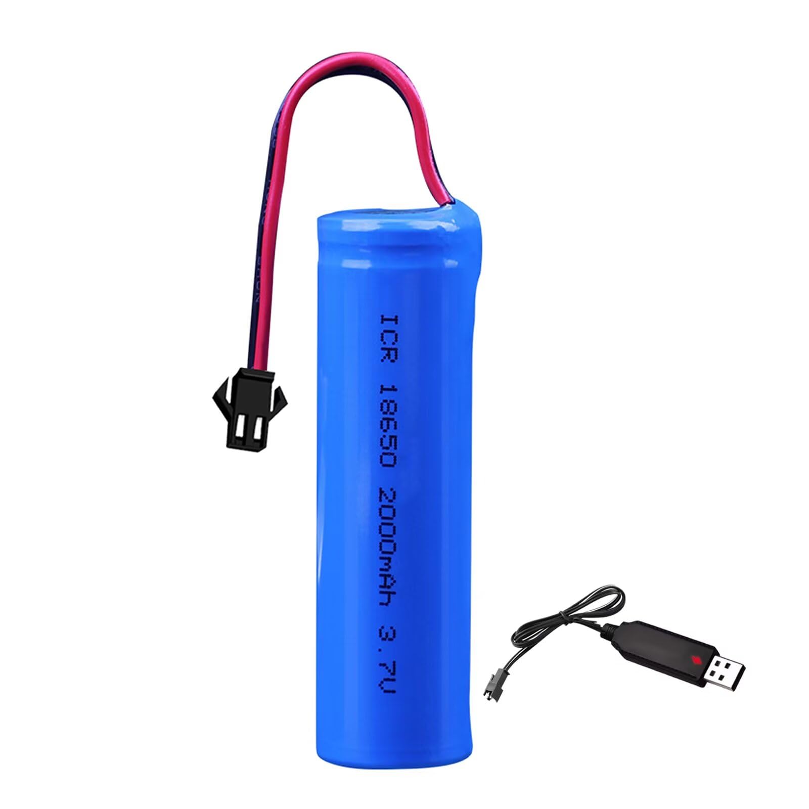 Amazon.com: XYHJUAS 3.7V 2000mAh Li-ion Battery Pack 18650 RC